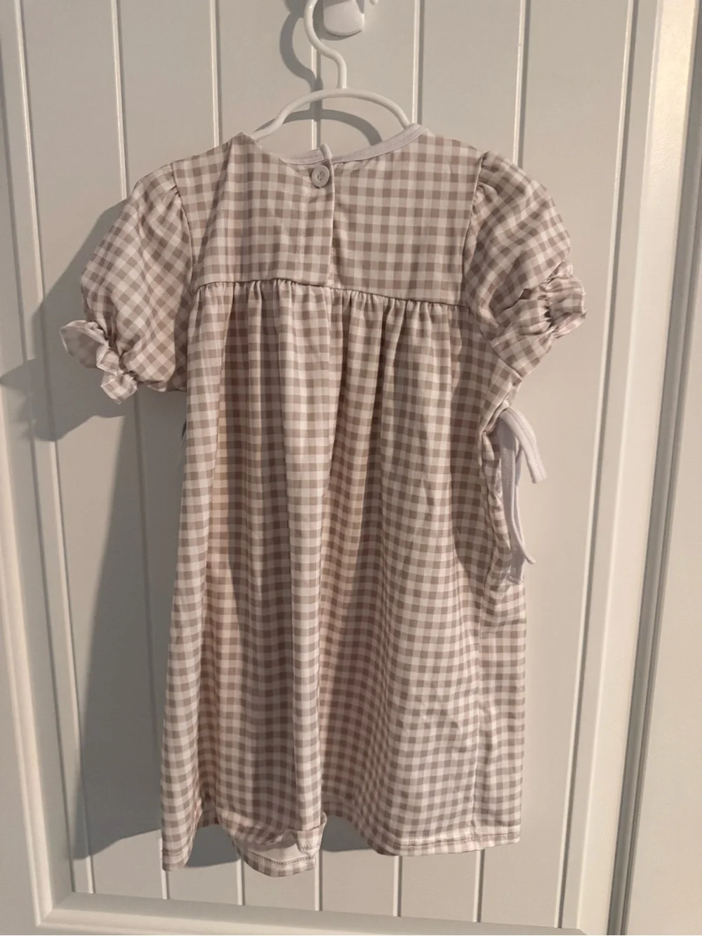 Honey Bean “He Is Risen” Gingham Easter Dress • Girls Age 4